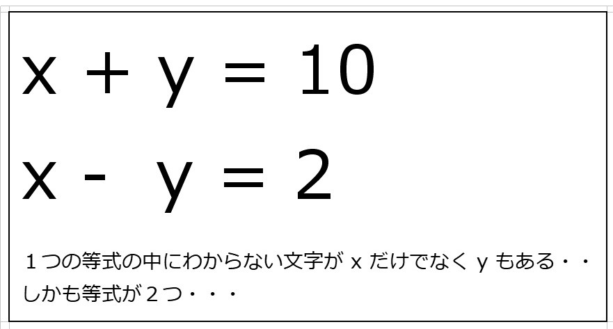 連立方程式とは 中２数学 Enjoy Study 神松寺校 福岡市城南区神松寺の個別指導学習塾